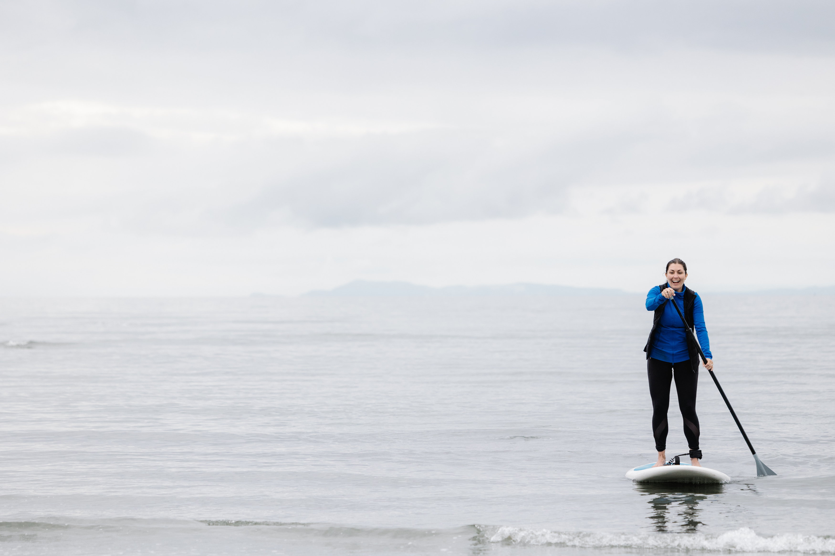 paddle boarding